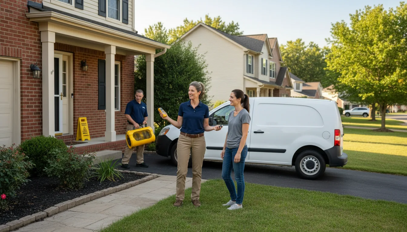 Residential water damage restoration in Brandon, MS